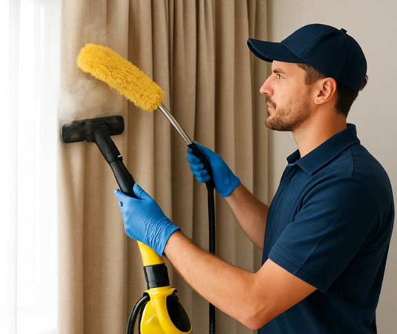 Trusted residential curtain cleaning technician Matty Curtain Cleaning huntleys-cove-nsw QLD